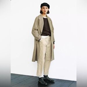 Designer MHL Margaret Howell Pleated Work Trousers Unisex 28x30 Twill Cotton